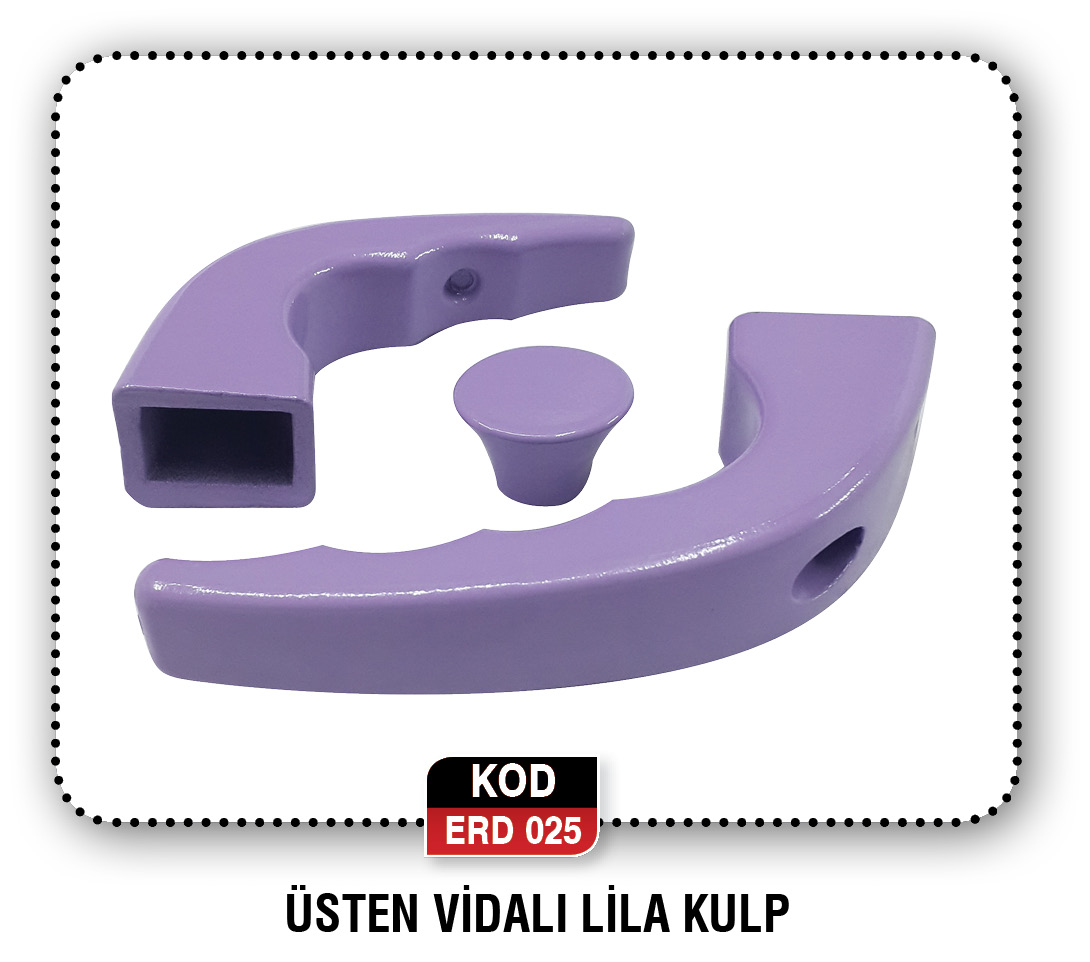 ÜSTEN VİDALI LİLA KULP ERD 029